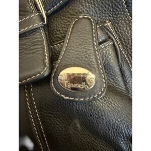 Tignanello Black Leather Backpack